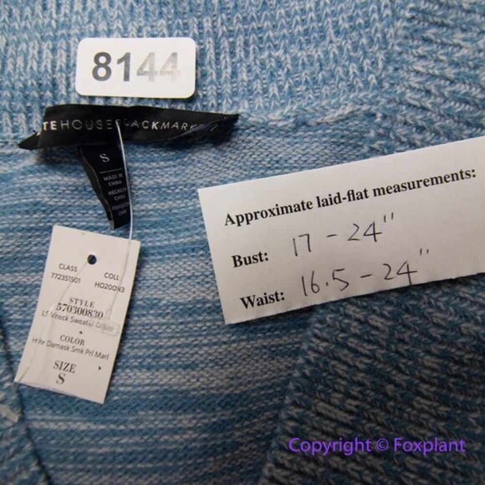 NEW White House‎ Black Market Super-Cozy blue Sweater Dress, S - Picture 11 of 16